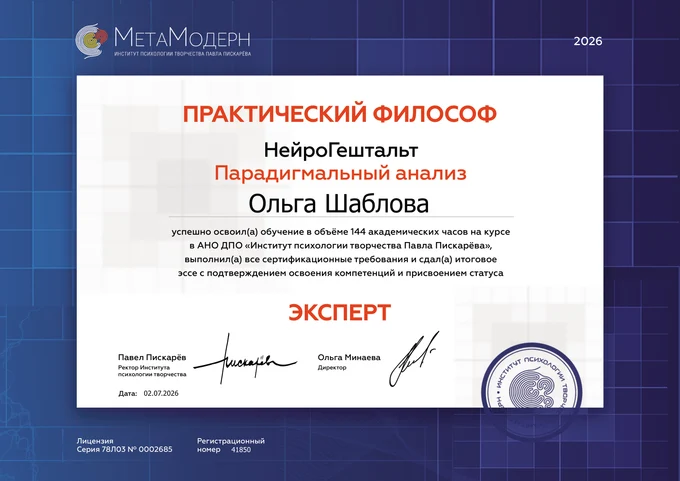Моя квалификация