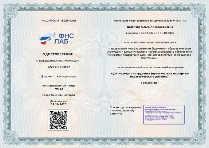 Моя квалификация